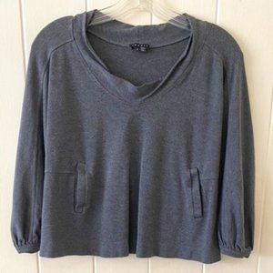 Theory Gray Crop Top Size P